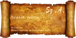Szalók Anita névjegykártya